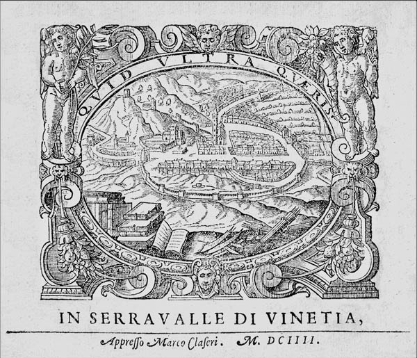 Serravalle in una stampa del Claseri